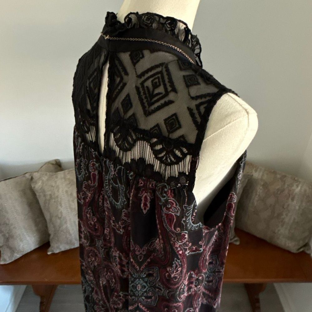 Womens Boho Short Formal Romper Paisley Lace Cocktail Size M by BCBG Generation - Picture 11 of 16